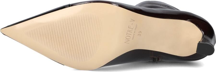 Notre-V 77235 Enkellaarsjes Enkelboots met rits Dames Bruin - Foto 5