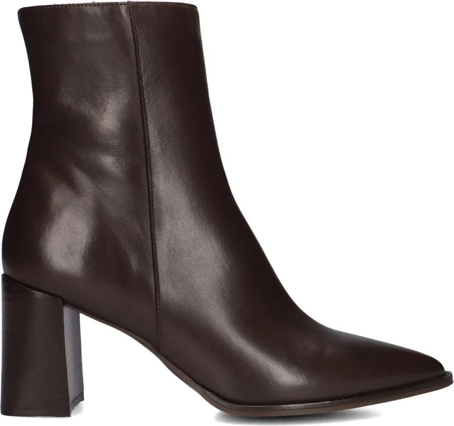 Notre-V 84836 Enkellaarsjes Enkelboots met rits Dames Bruin - Foto 3