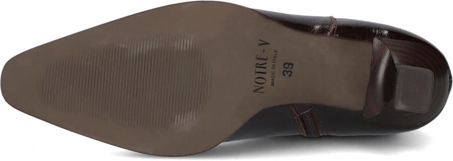 Notre-V 85929 Enkellaarsjes Enkelboots met rits Dames Bruin - Foto 5