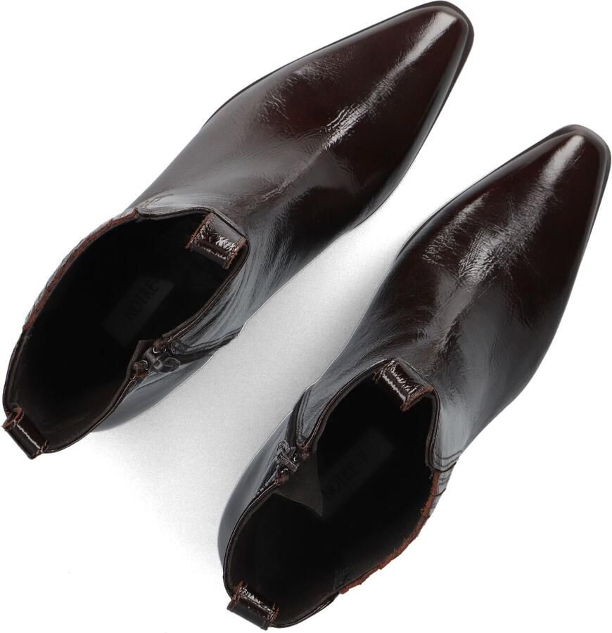 Notre-V 85929 Enkellaarsjes Enkelboots met rits Dames Bruin - Foto 3