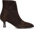 Notre-V 85936 Enkellaarsjes Enkelboots met rits Dames Bruin - Donkerbruin