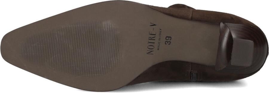 Notre-V 85936 Enkellaarsjes Enkelboots met rits Dames Bruin - Foto 5