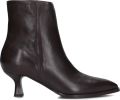 Notre-V 85936 Enkellaarsjes Enkelboots met rits Dames Bruin - Donkerbruin