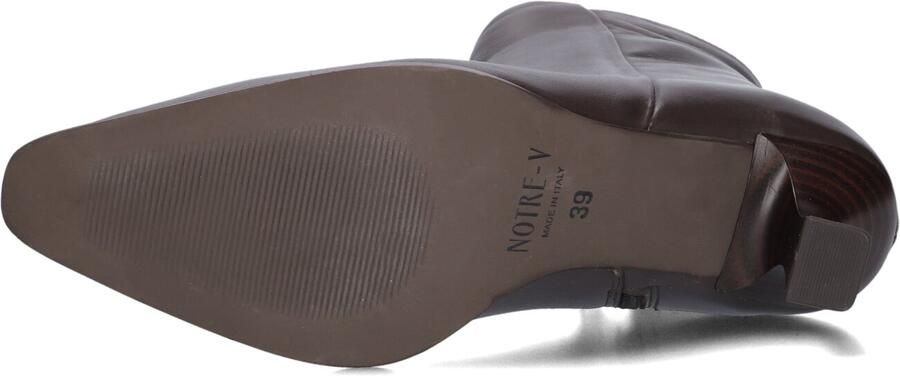 Notre-V 85936 Enkellaarsjes Enkelboots met rits Dames Bruin - Foto 5