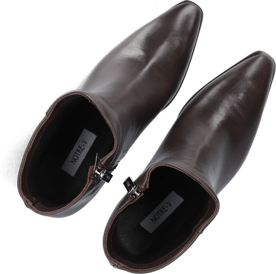 Notre-V 85936 Enkellaarsjes Enkelboots met rits Dames Bruin - Foto 2