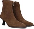Notre-V 85936 Enkellaarsjes Enkelboots met rits Dames Bruin - Bruin