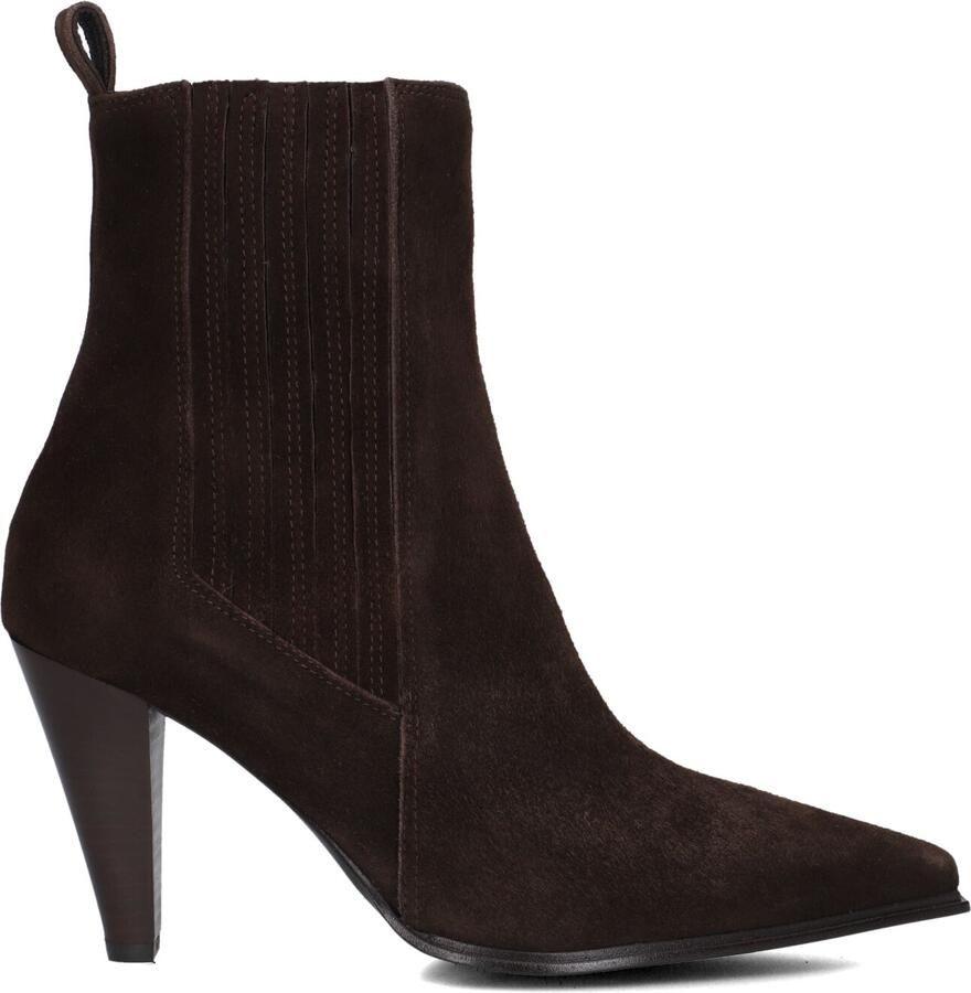 Notre-V 8928 Enkellaarsjes Enkelboots met rits Dames Bruin - Foto 2