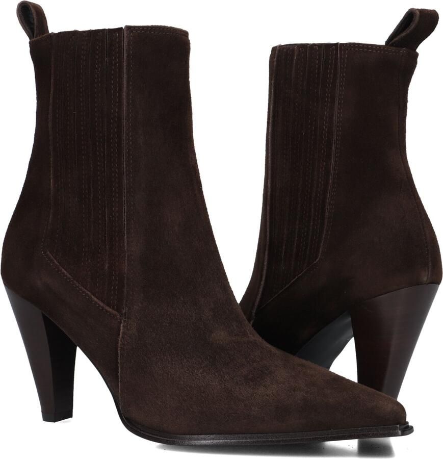 Notre-V 8928 Enkellaarsjes Enkelboots met rits Dames Bruin - Foto 3