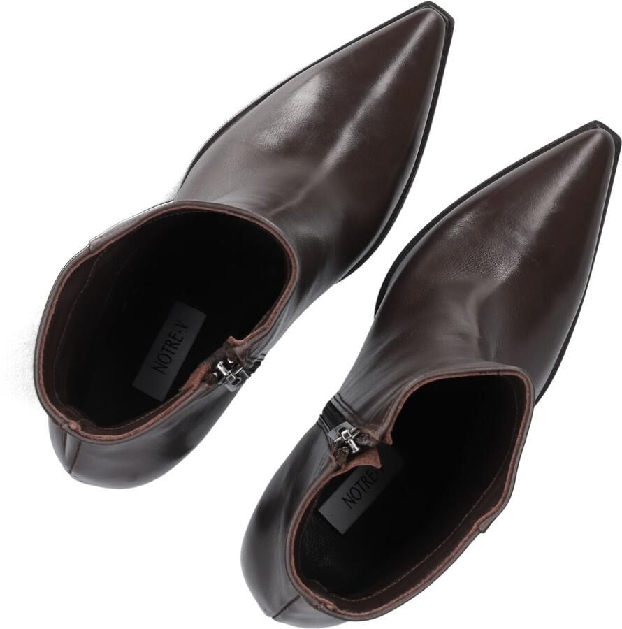 Notre-V 8939 Enkellaarsjes Enkelboots met rits Dames Bruin - Foto 2