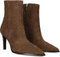 Notre-V 8939 Enkellaarsjes Enkelboots met rits Dames Bruin - Bruin