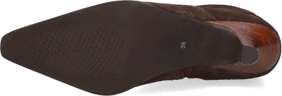 Notre-V Noa-06 Enkellaarsjes Enkelboots met rits Dames Bruin - Foto 5