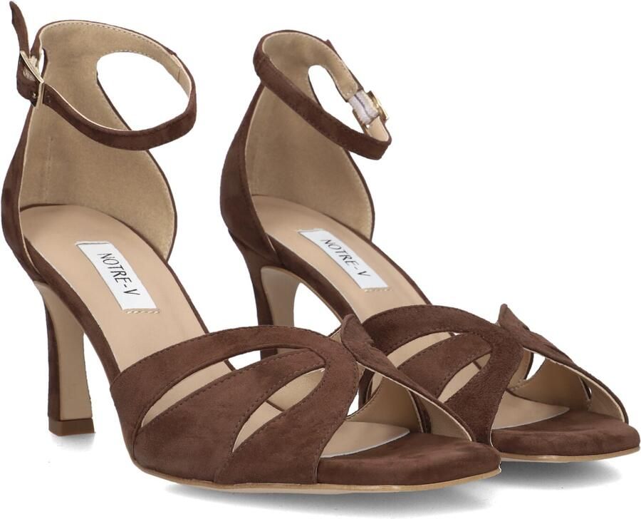 Notre-V 6745 Hakken Dames Bruin