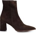 Notre-V 94836 Enkellaarsjes Enkelboots met rits Dames Bruin - Donkerbruin