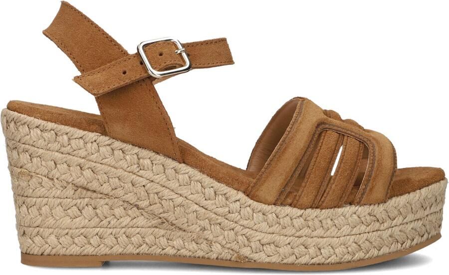 Notre-V Nv-1040 Sandalen Met Sleehak Dames Camel - Foto 3