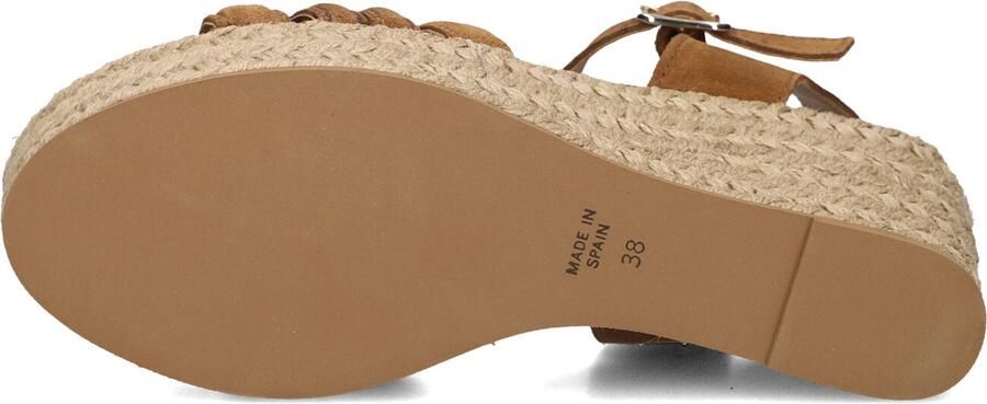 Notre-V Nv-1040 Sandalen Met Sleehak Dames Camel - Foto 5