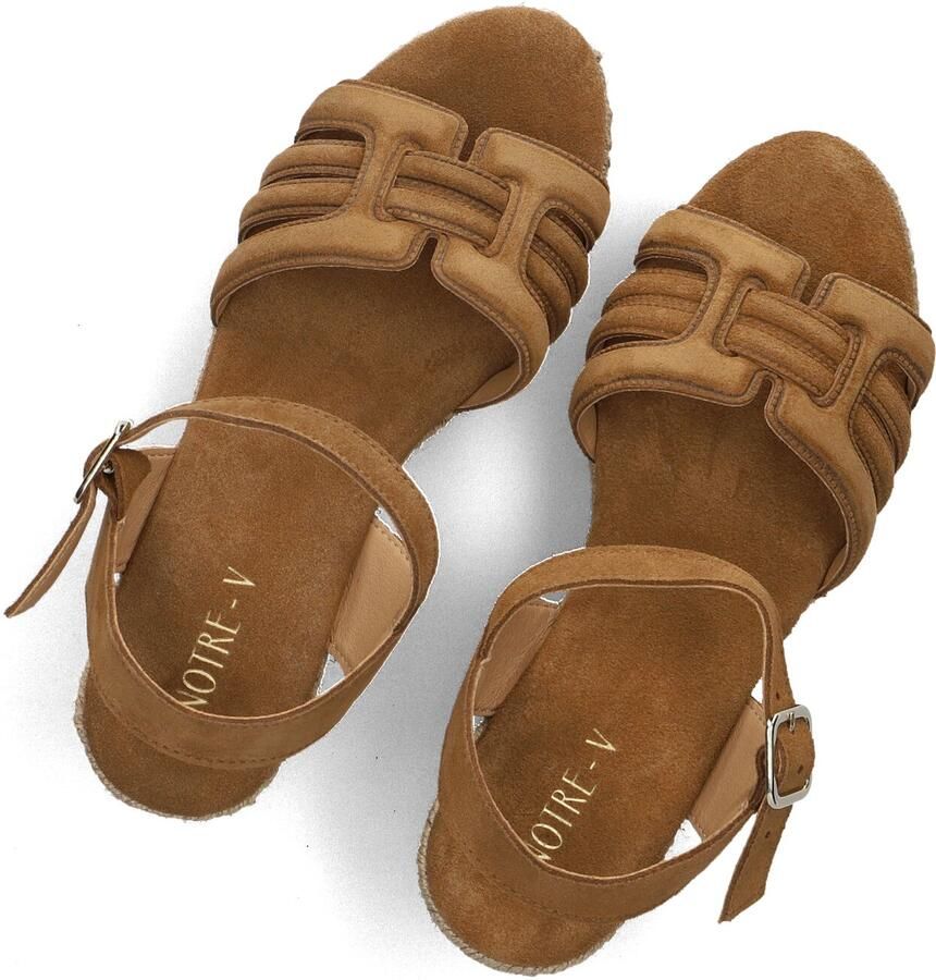 Notre-V Nv-1040 Sandalen Met Sleehak Dames Camel - Foto 2