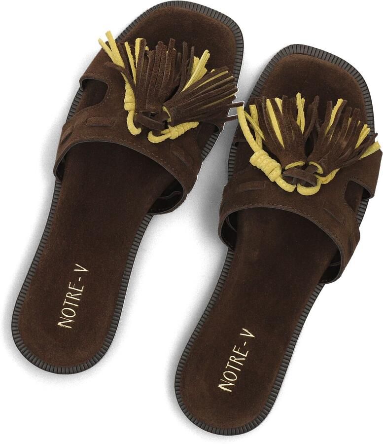 Notre-V 19401 Slippers Dames Bruin - Foto 2
