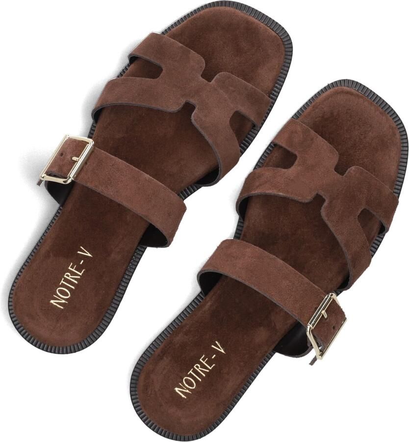 Notre-V 227226 Slippers Dames Bruin - Foto 2