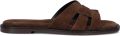 Notre-V 22730 Slippers Dames Bruin - Donkerbruin