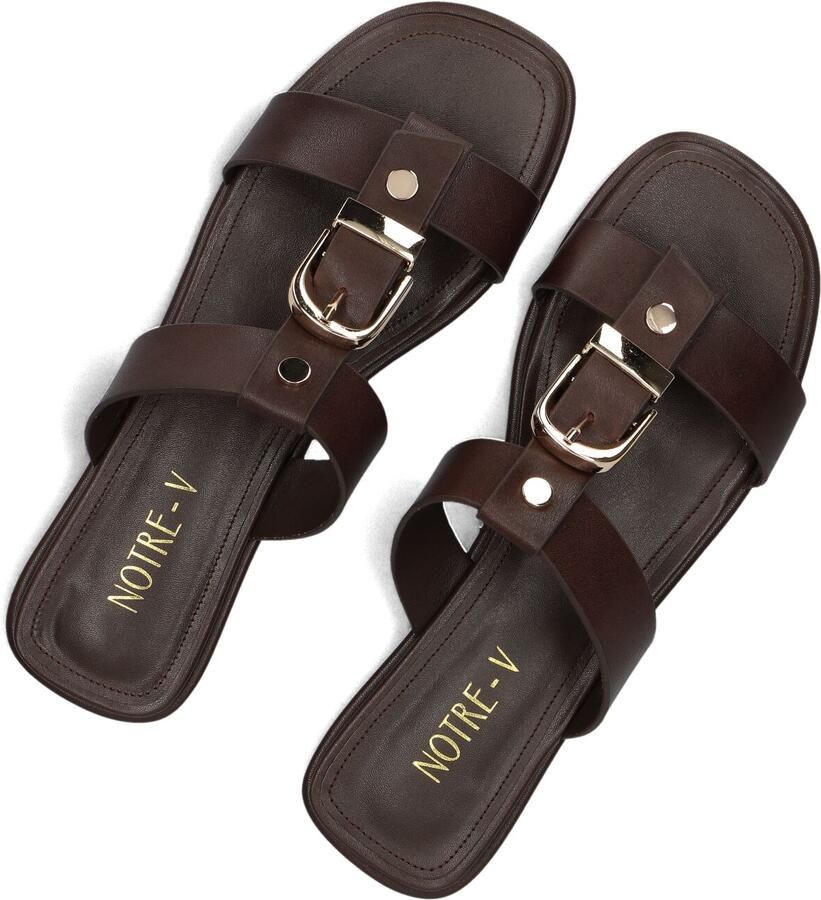 Notre-V 96723304al Slippers Dames Bruin - Foto 2