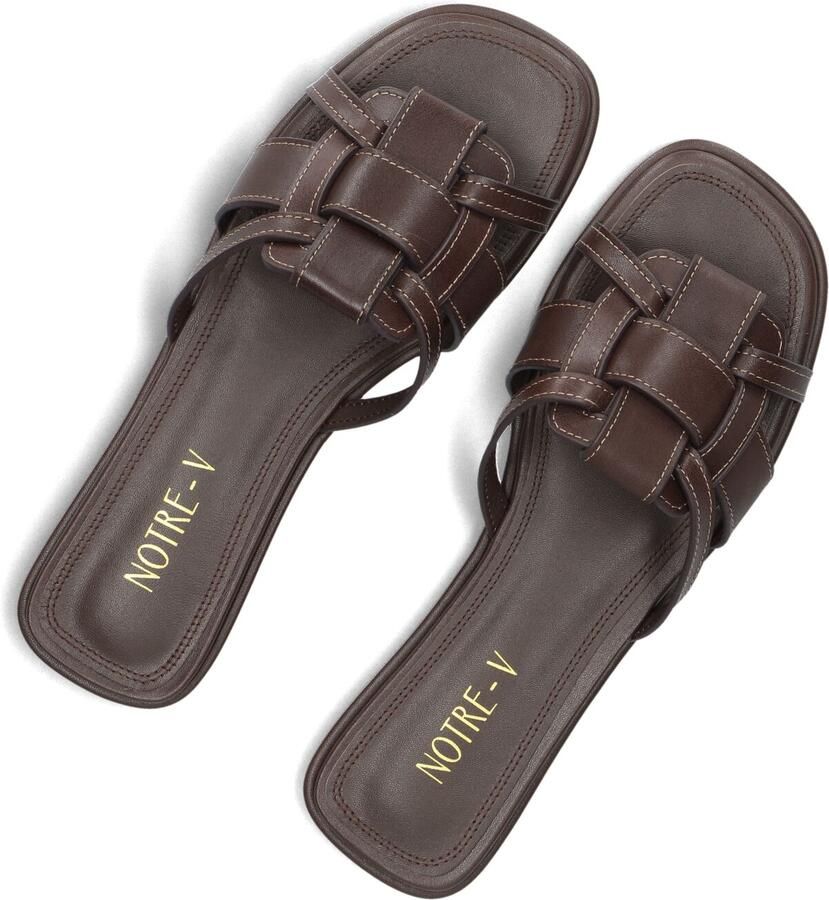 NOTRE-V Bruine Slippers 9672la - Foto 2