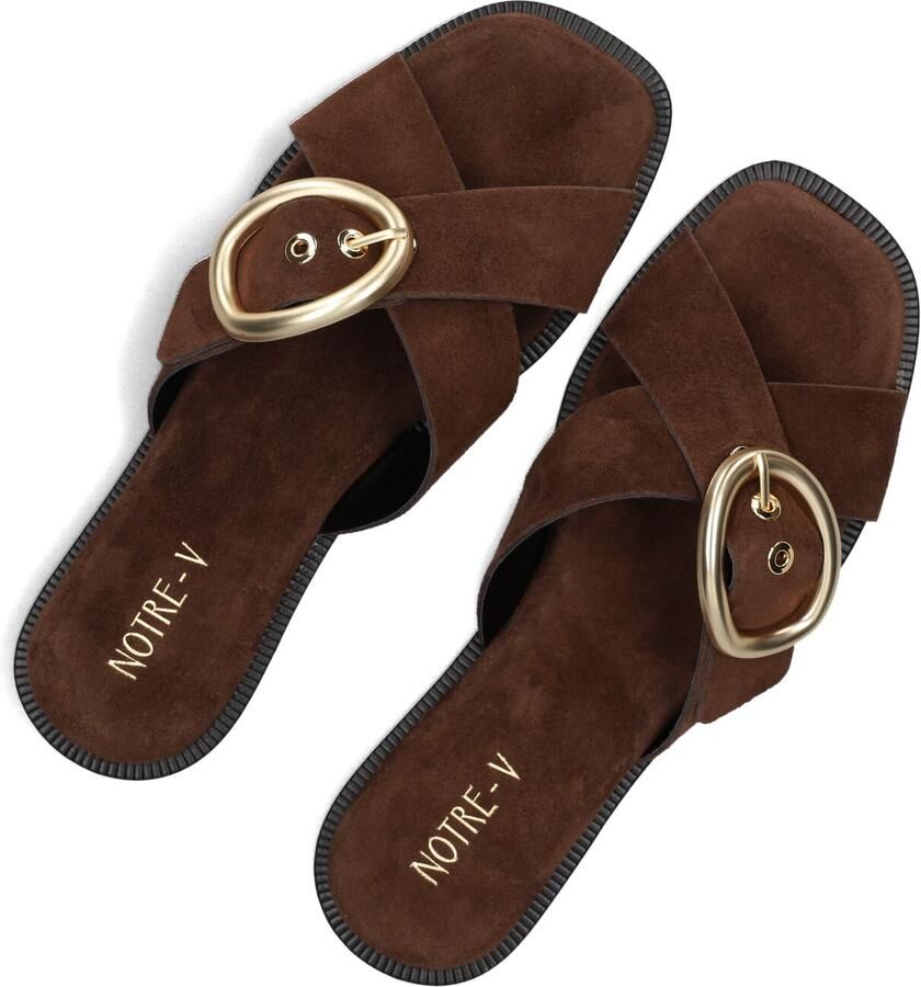 Notre-V 993r 2302095 Slippers Dames Bruin - Foto 2