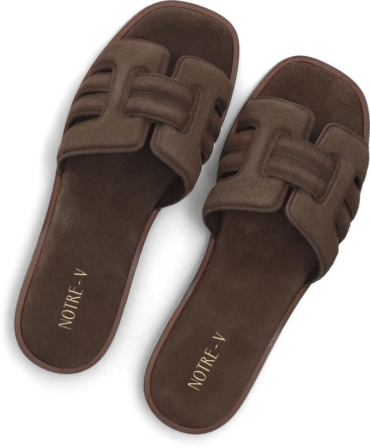 Notre-V Nv-1003 Slippers Dames Bruin - Foto 2