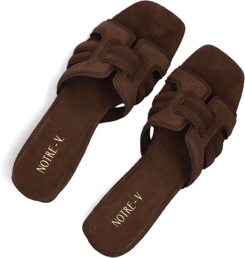 Notre-V Nv-1010 Slippers Dames Bruin - Foto 2