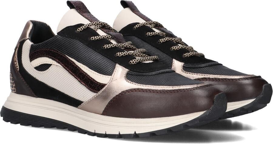 Notre-V Rylie-01 Sneakers Dames Leren Sneaker Bruin