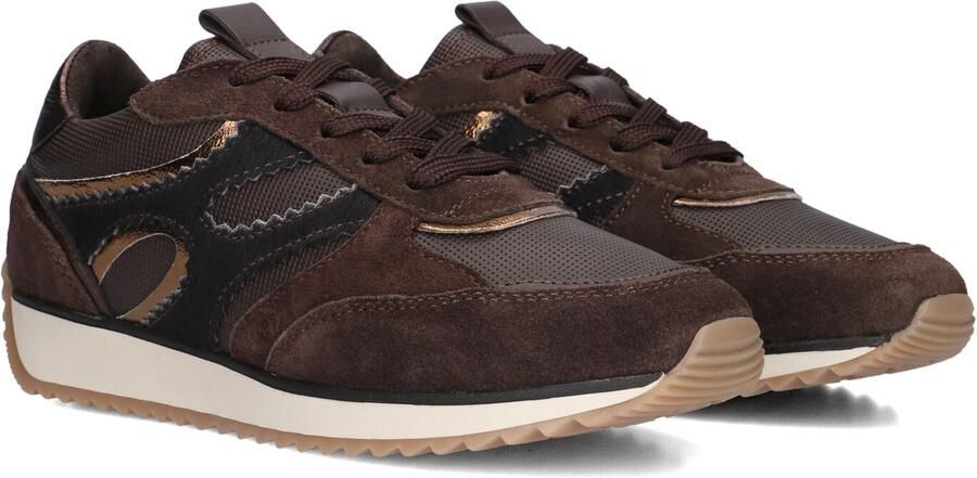 Notre-V Valerie-03 Sneakers Dames Leren Sneaker Bruin
