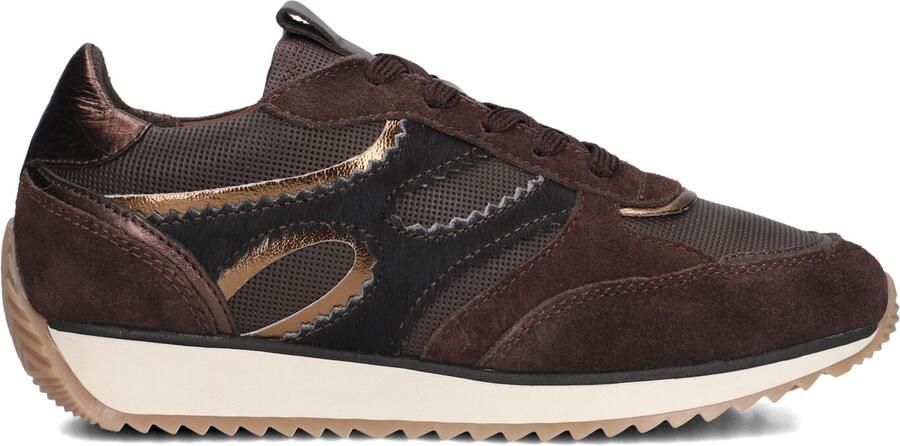 Notre-V Valerie-03 Sneakers Dames Leren Sneaker Bruin - Foto 3