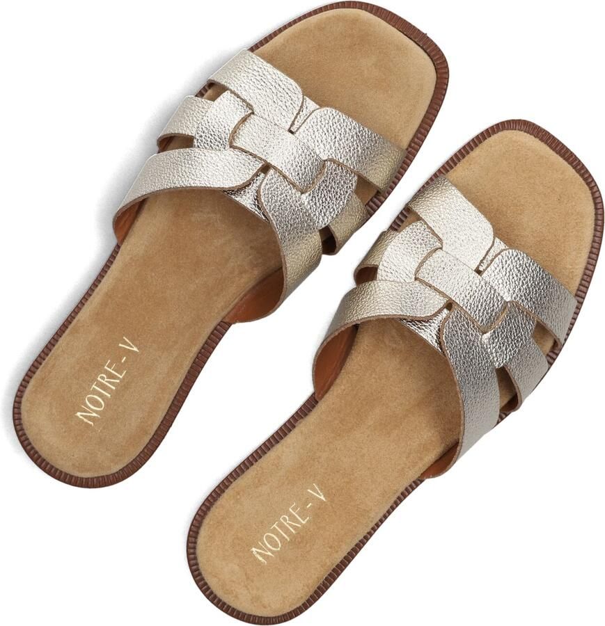 Notre-V 22730 Slippers Dames Goudkleurig - Foto 2