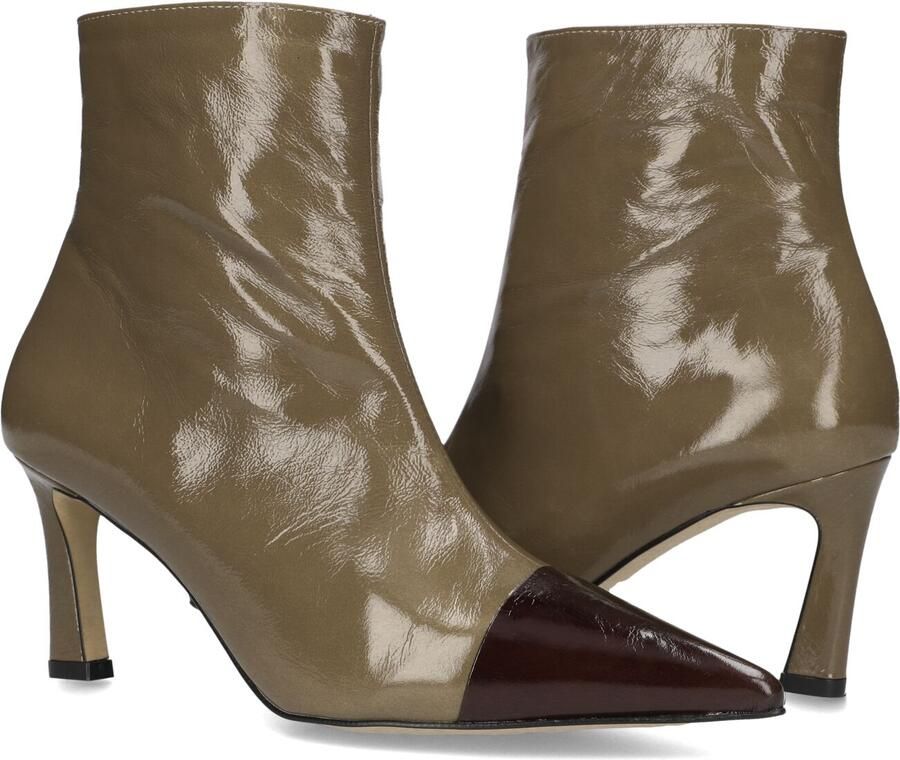 Notre-V 77235 Enkellaarsjes Enkelboots met rits Dames Olijf - Foto 3