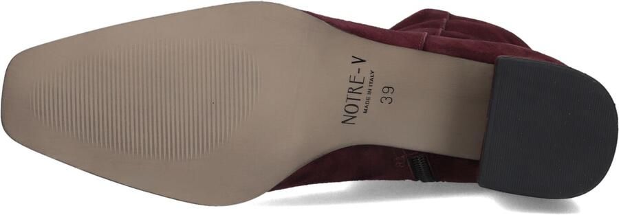 Notre-V 4340 Enkellaarsjes Enkelboots met rits Dames Rood - Foto 4
