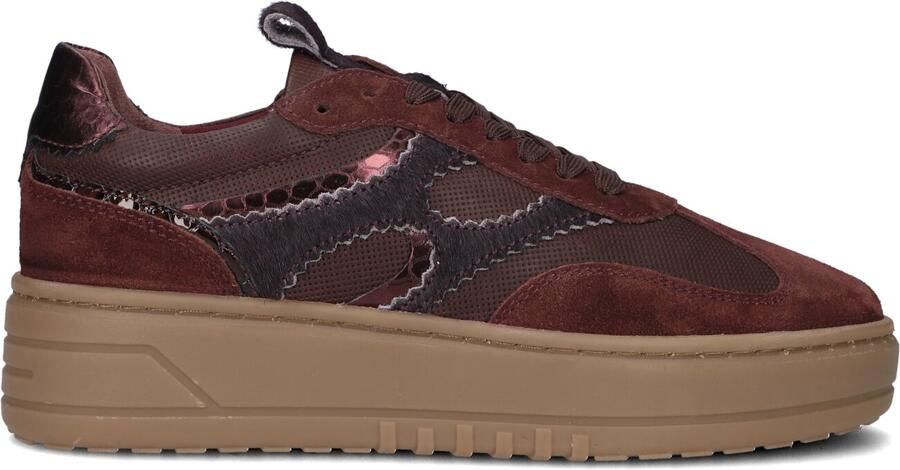 Notre-V Dames Lage sneakers Anemone-63 Bordeaux Suède