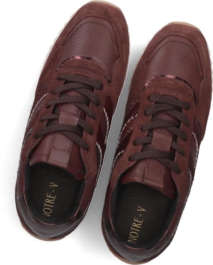 Notre-V Dames Lage sneakers Valerie-03 Bordeaux Suède - Foto 2