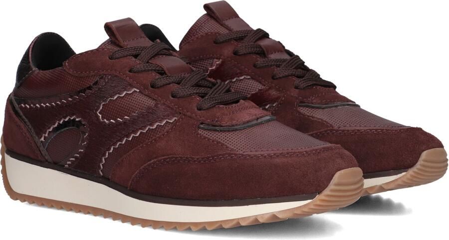 Notre-V Dames Lage sneakers Valerie-03 Bordeaux Suède