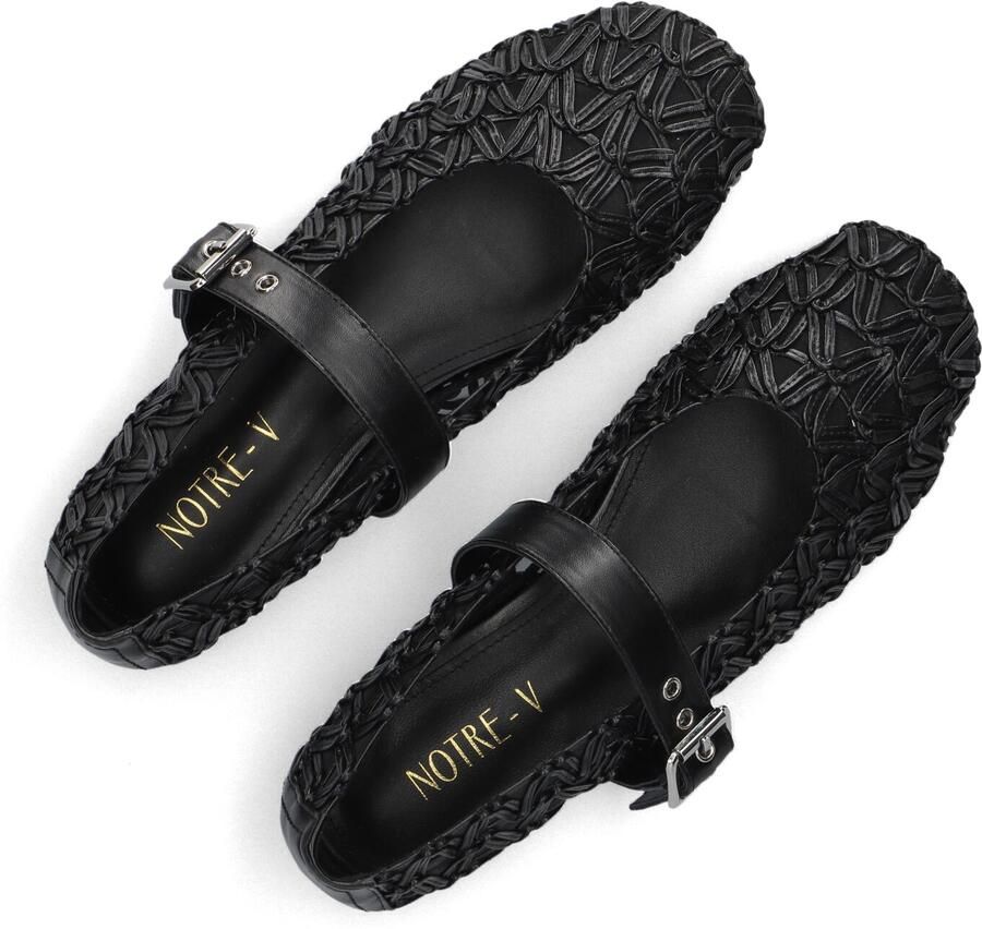 Notre-V Popper Ballerina's Dames Zwart - Foto 2