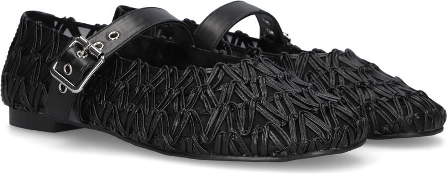 Notre-V Popper Ballerina's Dames Zwart