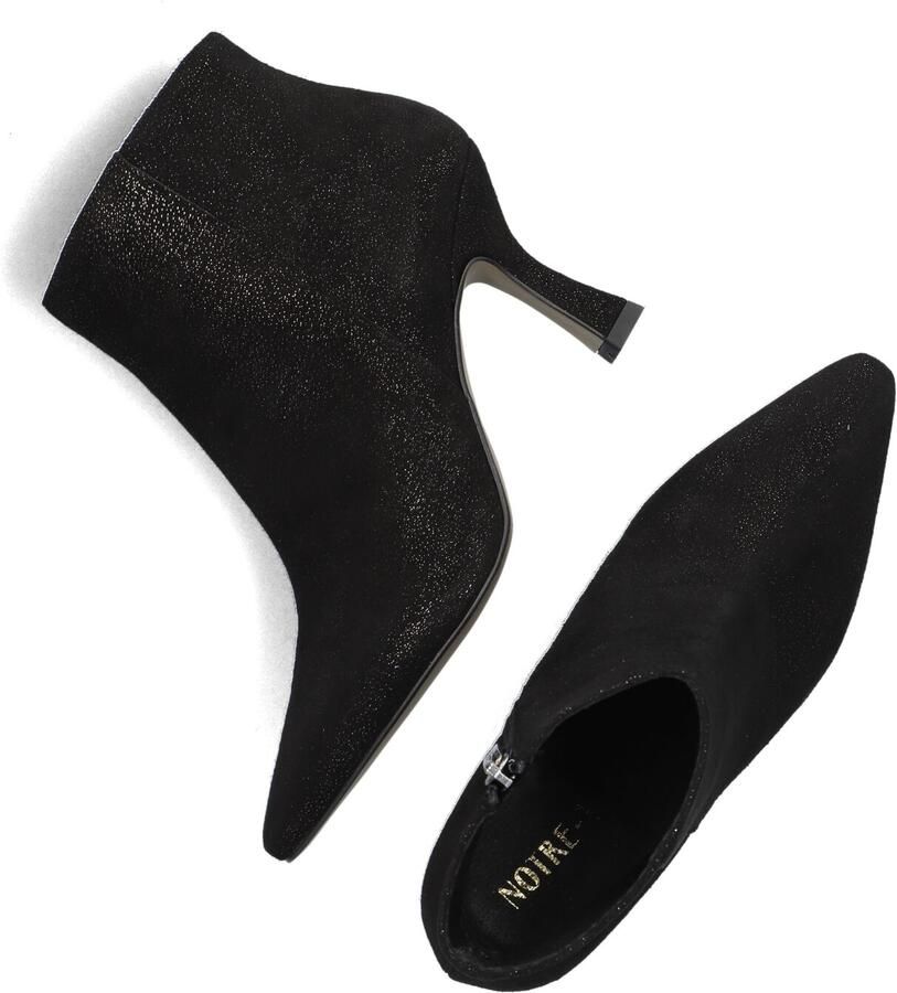 Notre-V 21033 Enkellaarsjes Enkelboots met rits Dames Zwart