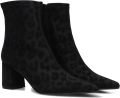 Notre-V 2478c Enkellaarsjes Enkelboots met rits Dames Zwart - Zwart