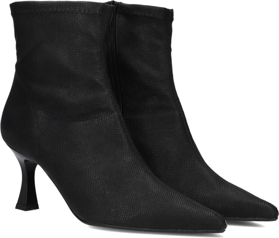 Notre-V 2478s Enkellaarsjes Enkelboots met rits Dames Zwart