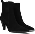 Notre-V 8928 Enkellaarsjes Enkelboots met rits Dames Zwart - Zwart