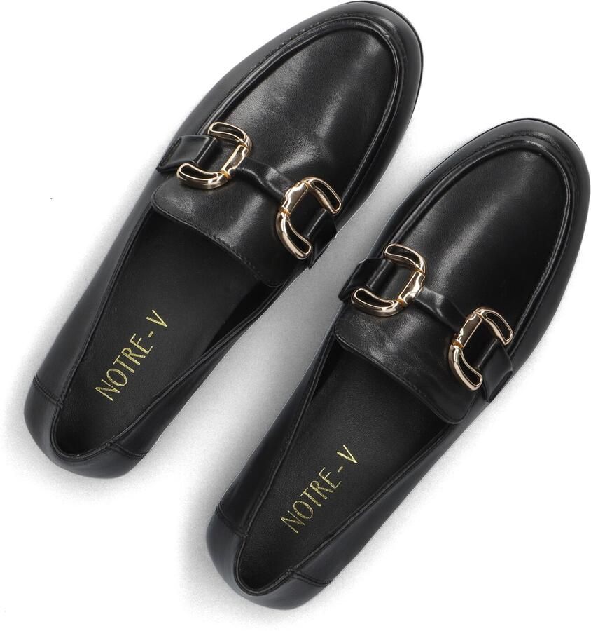 Notre-V D25118w Loafers Dames Instappers Zwart - Foto 2