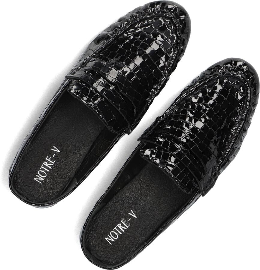 Notre-V Italy Loafers Dames Instappers Zwart - Foto 2