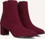 Notre-V 8560 Enkellaarsjes Enkelboots met rits Dames Rood - Thumbnail 1