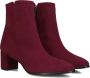 Notre-V 8560 Enkellaarsjes Enkelboots met rits Dames Rood - Thumbnail 1