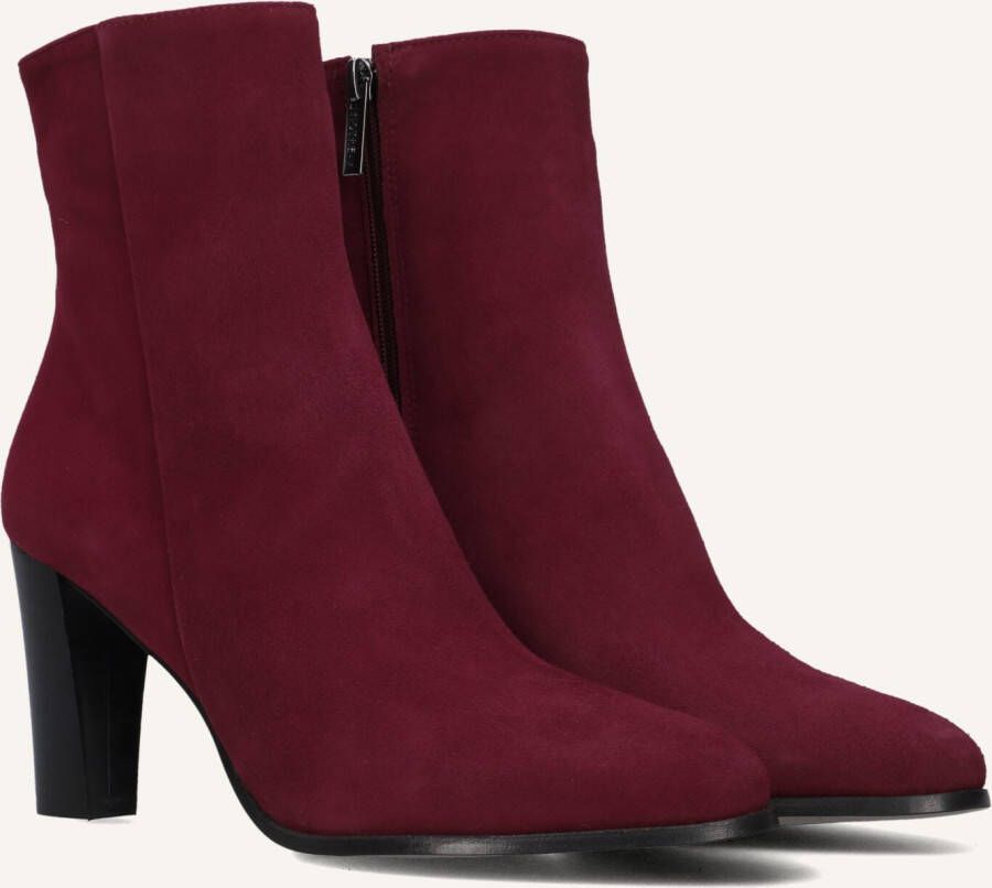 Notre-V 97436 Enkellaarsjes Enkelboots met rits Dames Rood