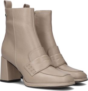 Notre-V Notre V Ao174 Enkellaarsjes Enkelboots met rits Dames Taupe