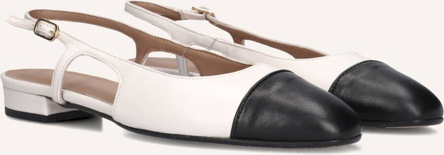Notre-v Beige leren slingbacks voor dames White Dames